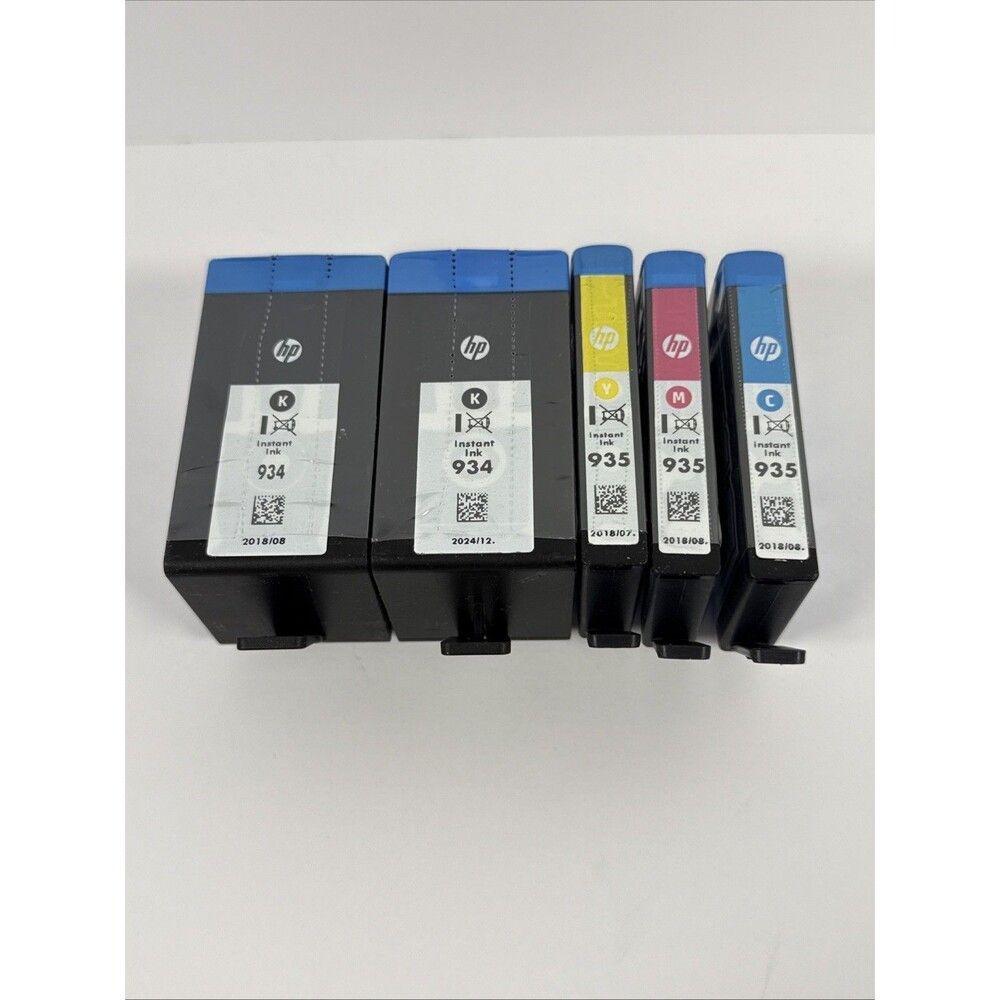 5pk Genuine HP 934XL High Yield Black & 935 Color OfficeJet 6820 6835 6830